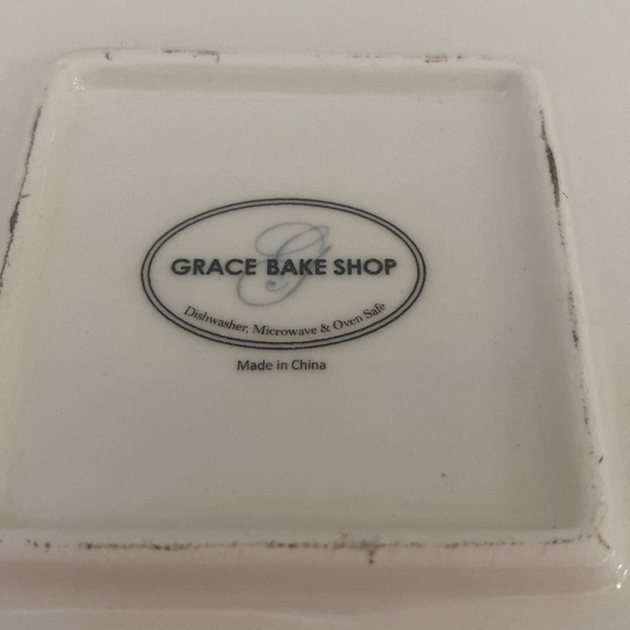 Grace Bake Shop Christmas Snowman Baking Dish 8 in Square Pre-Owned - Picture 3 of 3